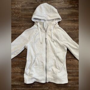 Lululemon Limited Edition Scuba Hoodie *Plush - Heathered White/Silver Sparkle